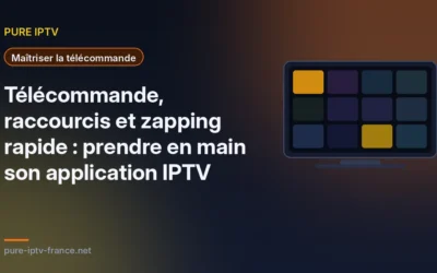 Télécommande, raccourcis et zapping rapide : prendre en main son application IPTV